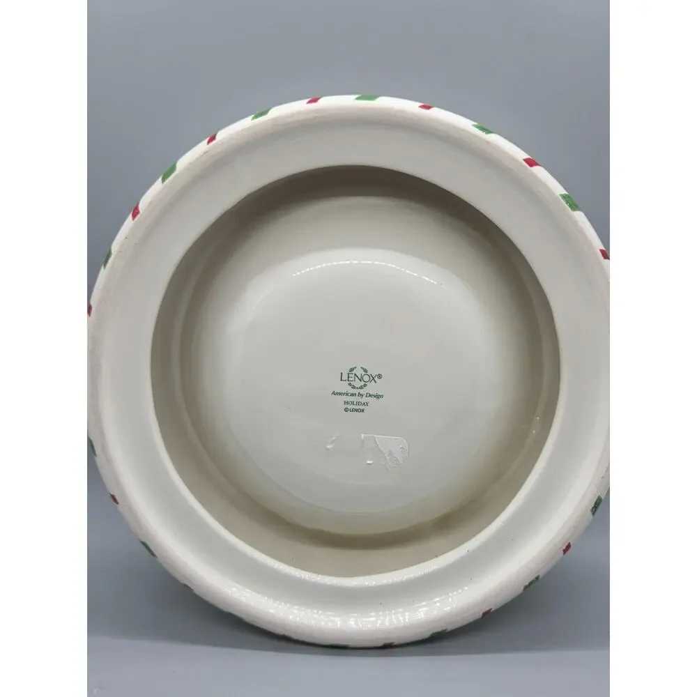 Lenox Christmas Holiday Pet Dog Bowl “Lick The Bowl” 7